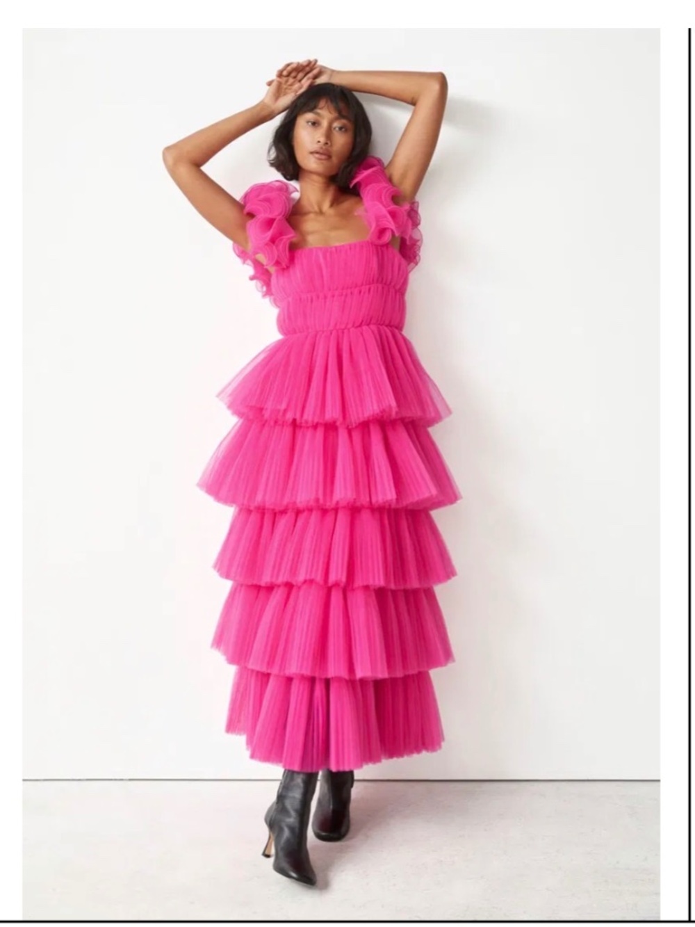 & Other Stories Multi-Tiered Ruffle Maxi Dress